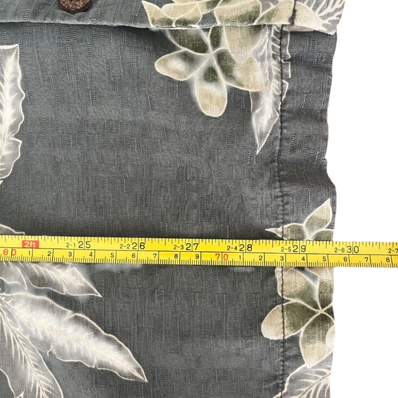 Tommy Bahama Silk Shirt Men's L Hawaiian Tropical Print Short Sleeve Button Up - Picture 6 of 6